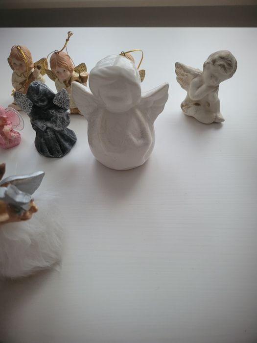 Zestaw aniolki figury anioly