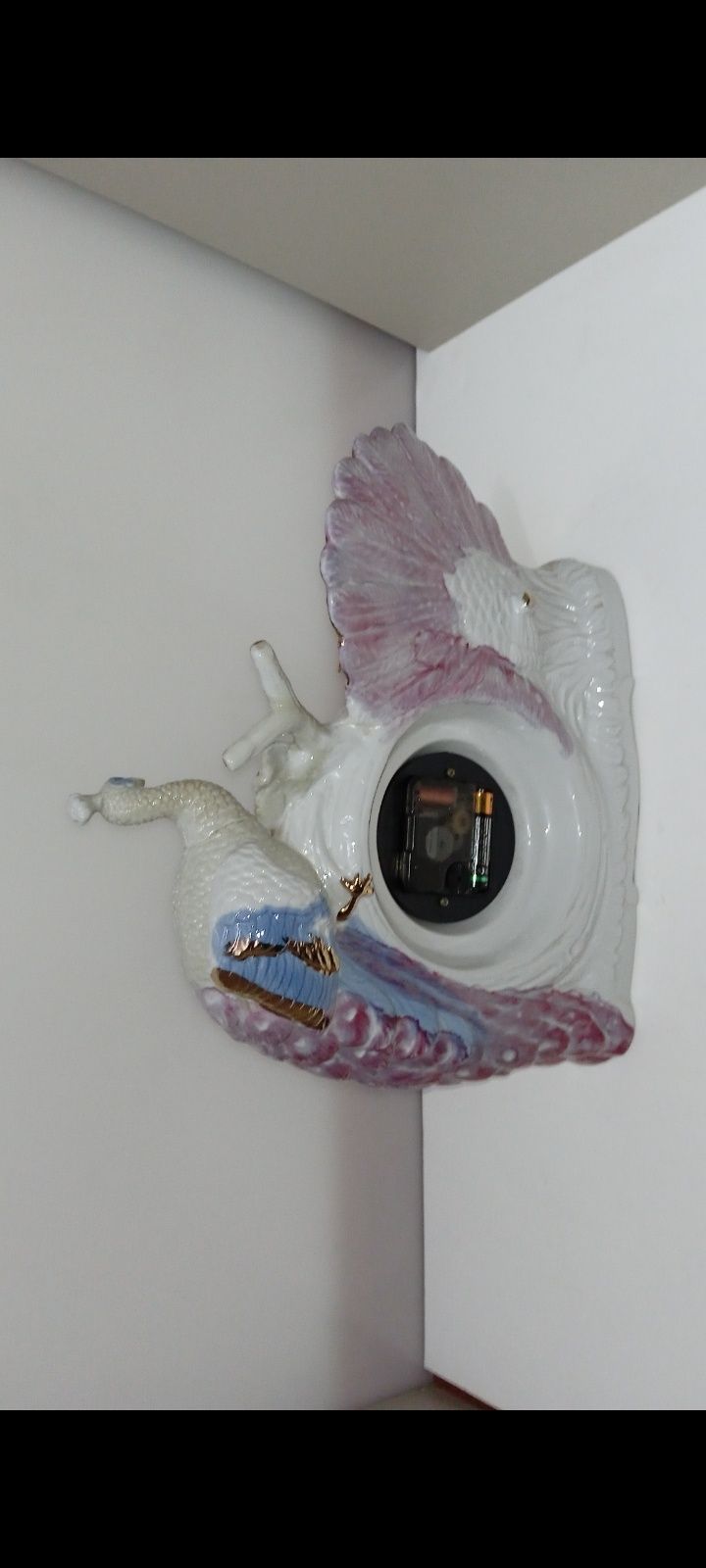 Relógio de Loiça Antigo Decorativo