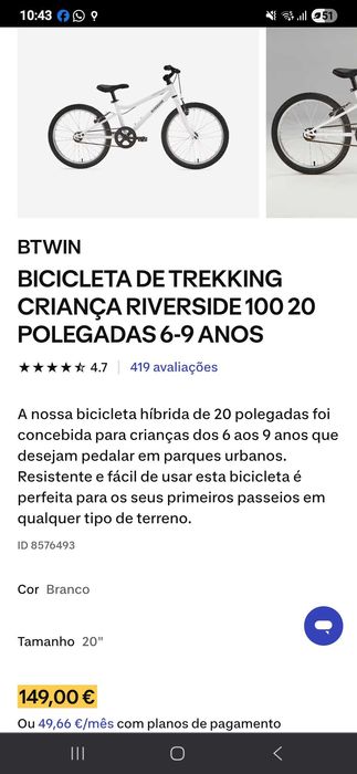 Bicicleta como nova