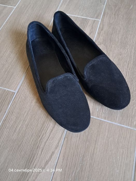 Туфлі 42 28 см мокасіни лофери замша