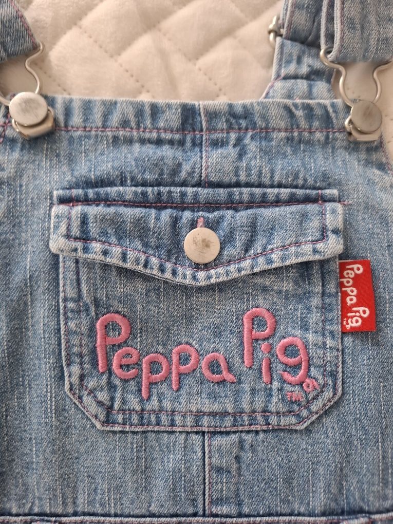 Dżinsowa jeansowa sukienka Peppa pig świnka Peppa 116