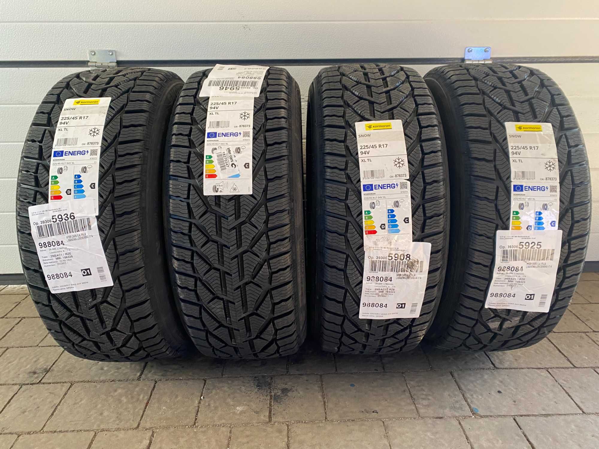 4x 225/45 R.17 94V XL Kormoran Snow 2024 zima