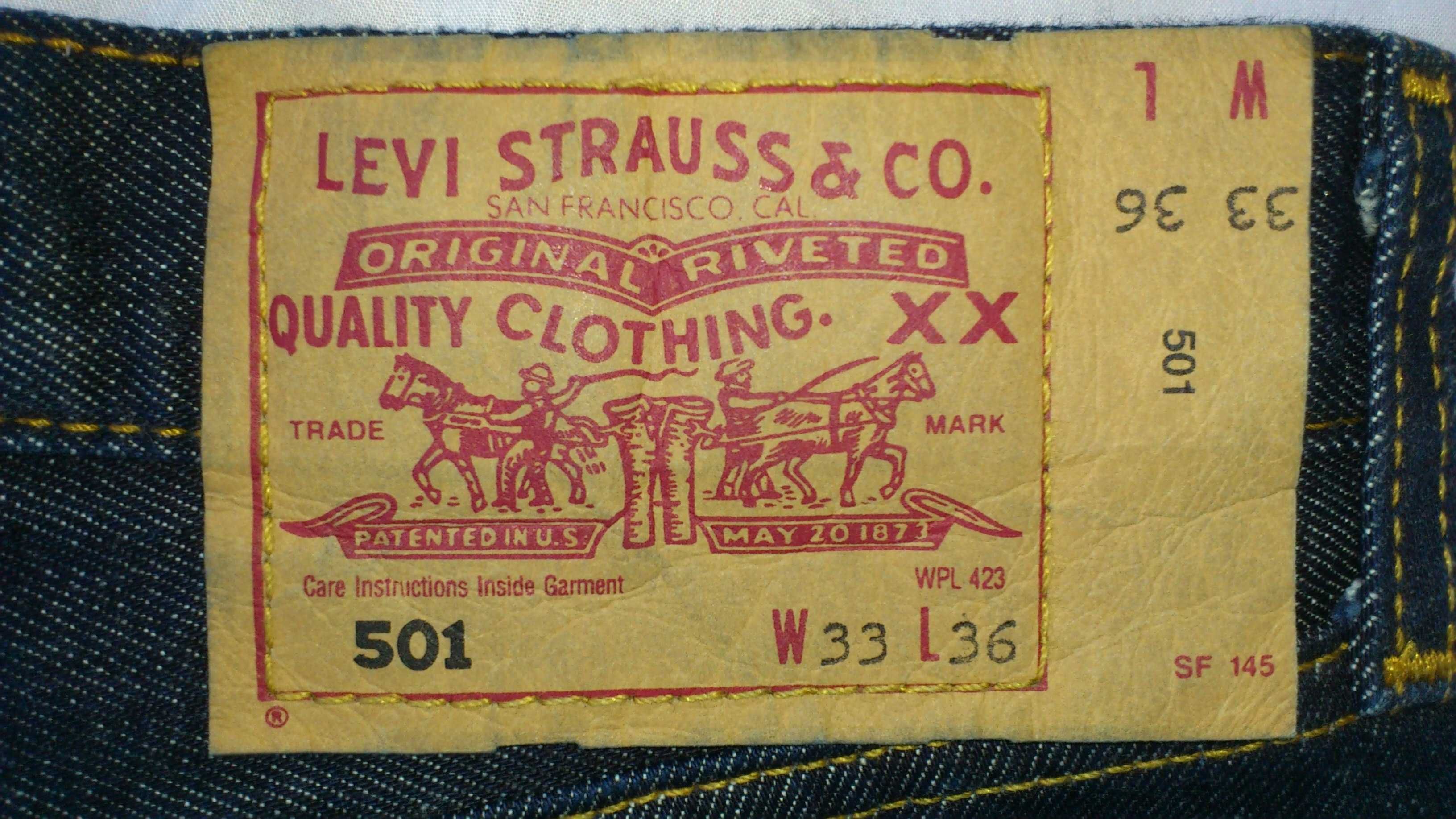 Джинсы Levi Strauss 501. Made in SPAIN,НОВЫЕ.2002г.33/36 Продажа-Обмен