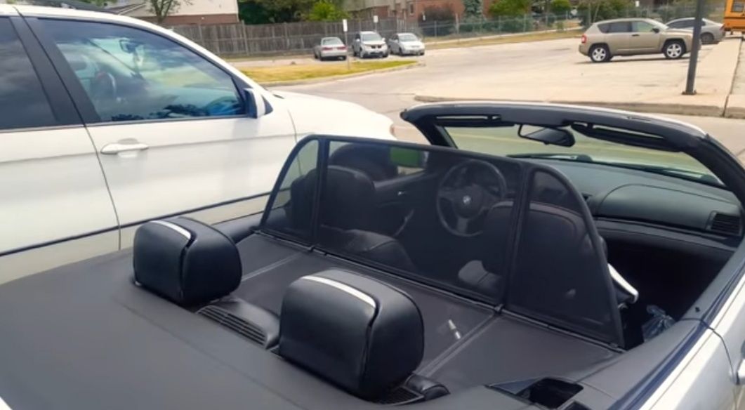 Ветрозащитная сетка на КАБРИОЛЕТ  BMW 3 серия ( Е46)