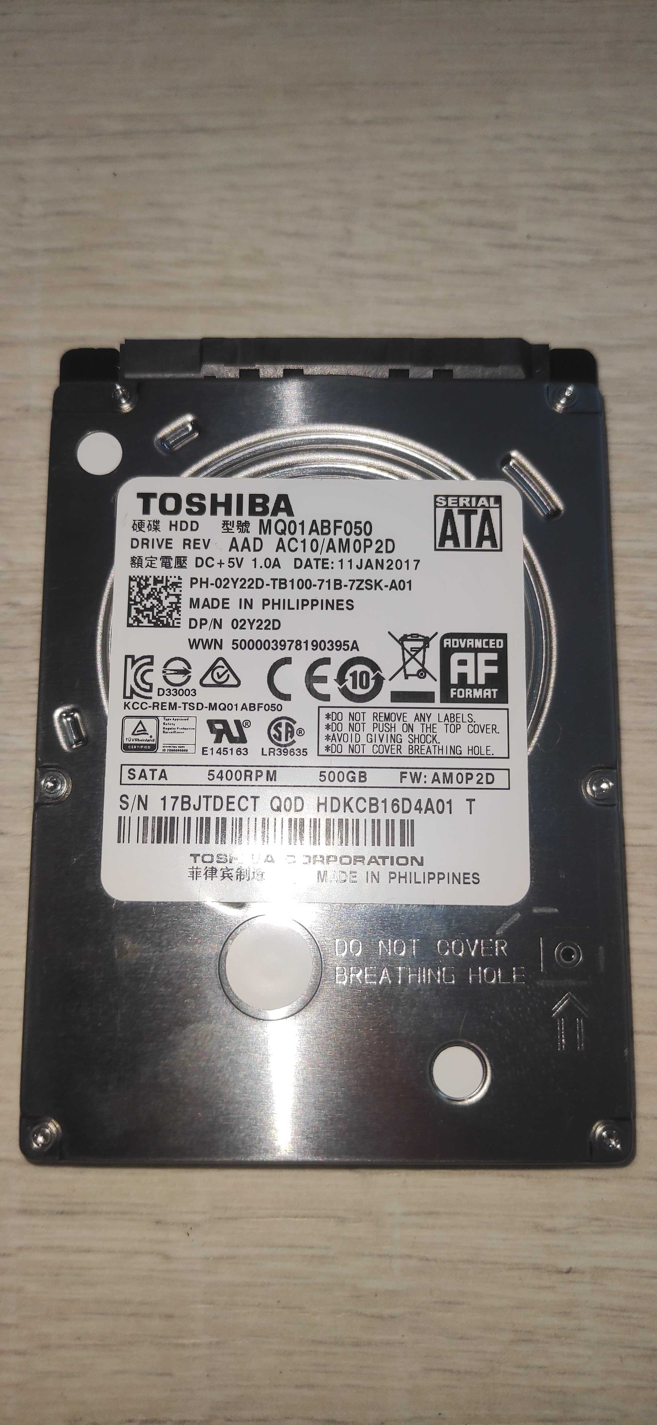 Жесткий диск Toshiba 500гб ноутбук