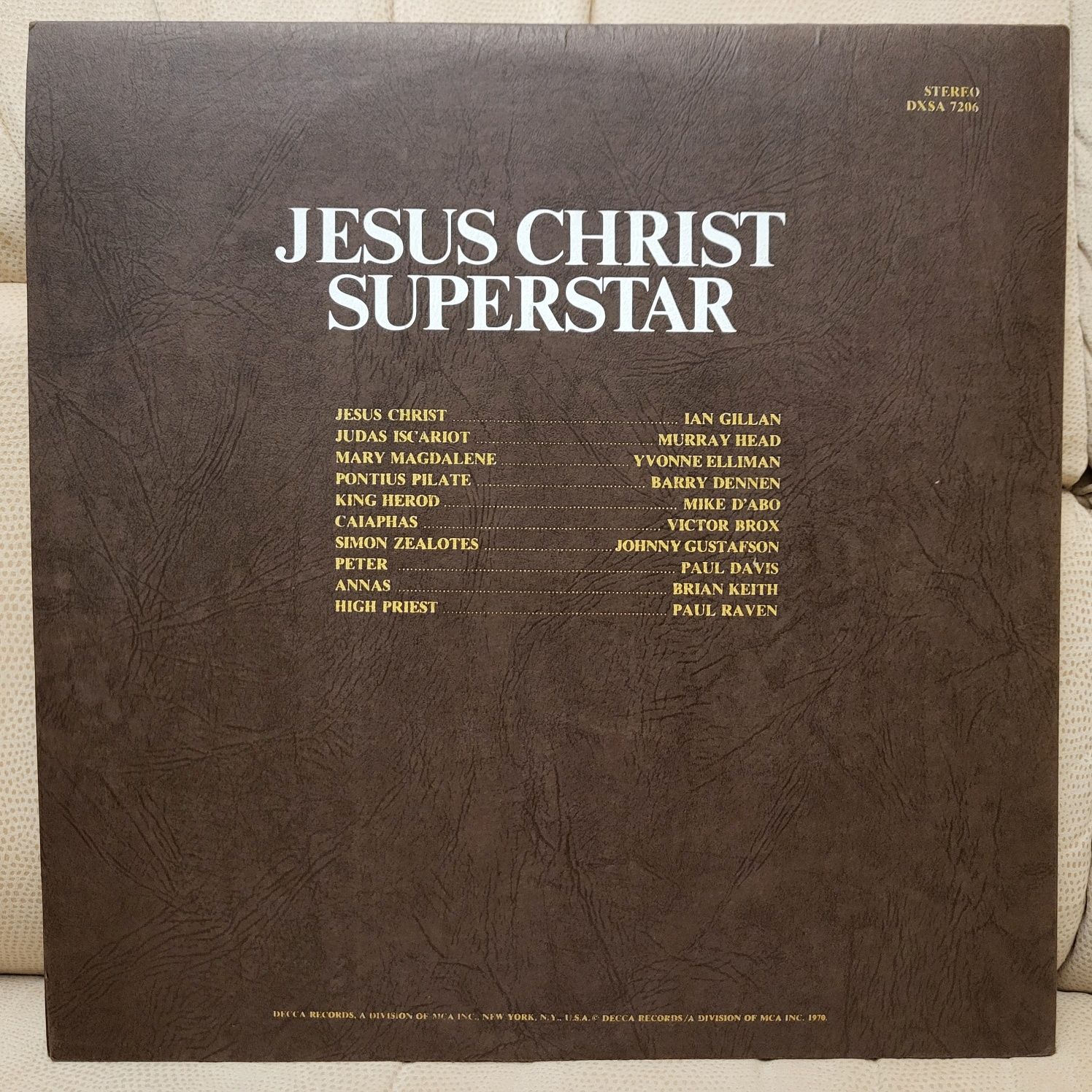 Jesus Christ Superstar 1st US Decca press