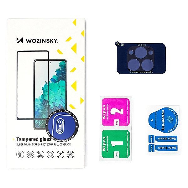 Wozinsky Full Camera Glass szkło hartowane 9h na cały aparat kamerę Op