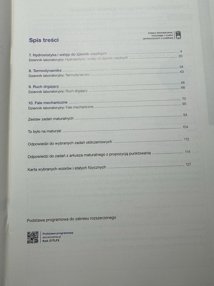 Maturalne karty pracy Zrozumiec Fizyke 2 Nowa Era pr