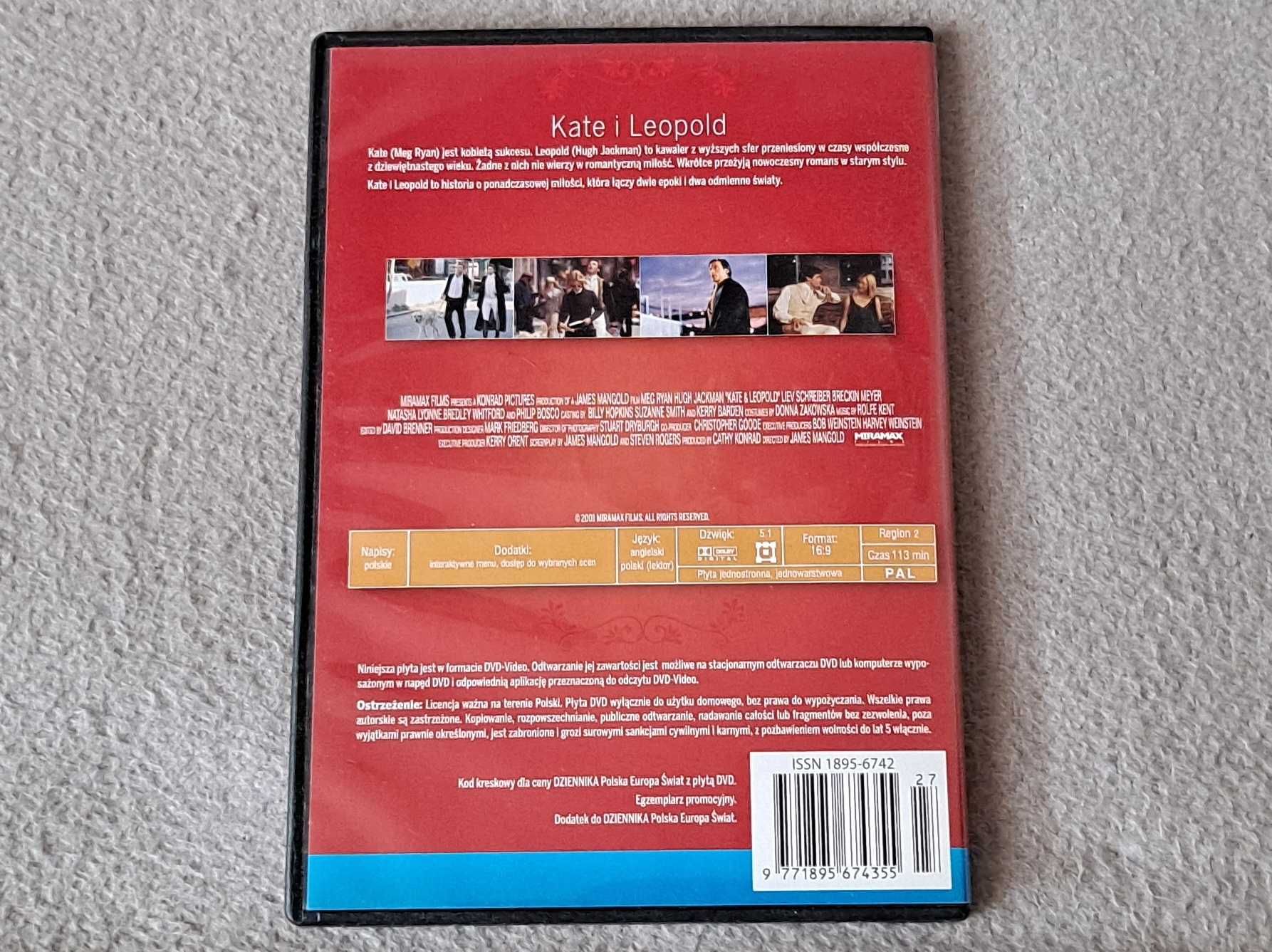 Film na DVD prod. USA pt. "KATE I LEOPOLD" z Meg Ryan i Hugh Jackman