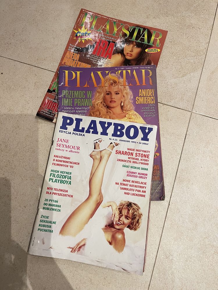 Gazetki dla doroslych zestaw bielizna vintage stare lata 90 playboy