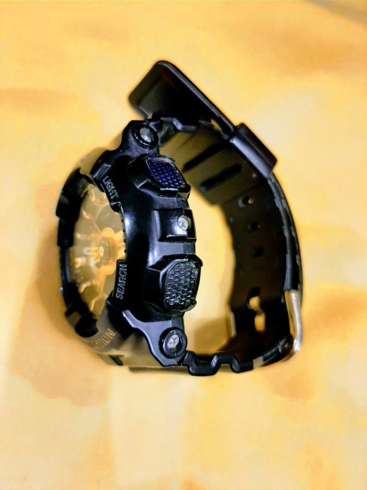 Zegarek CASIO G-Shock BA 110 Baby-G damski, czarno-złoty