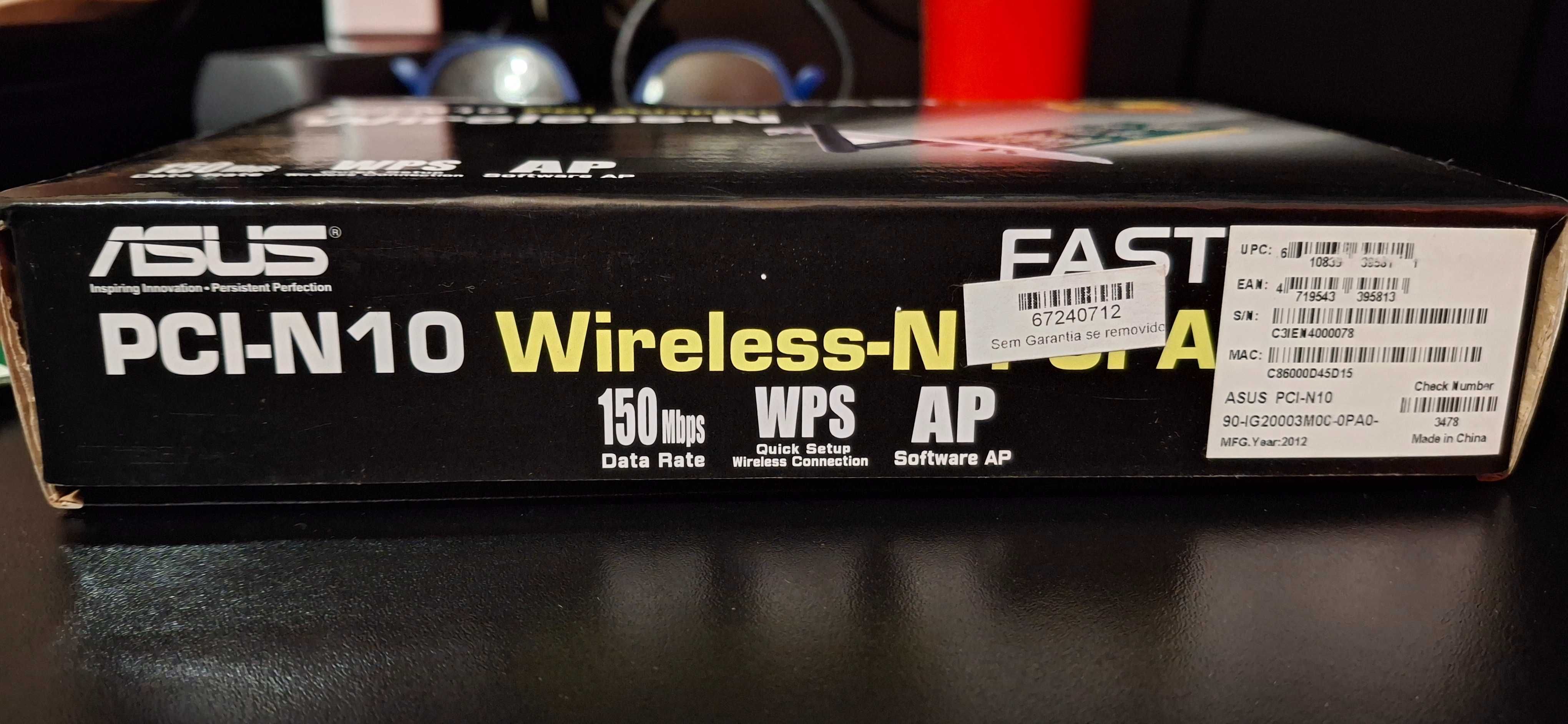 Asus PCI-N10 PCI Adapter Wireless-n 150mps (wps + ap)