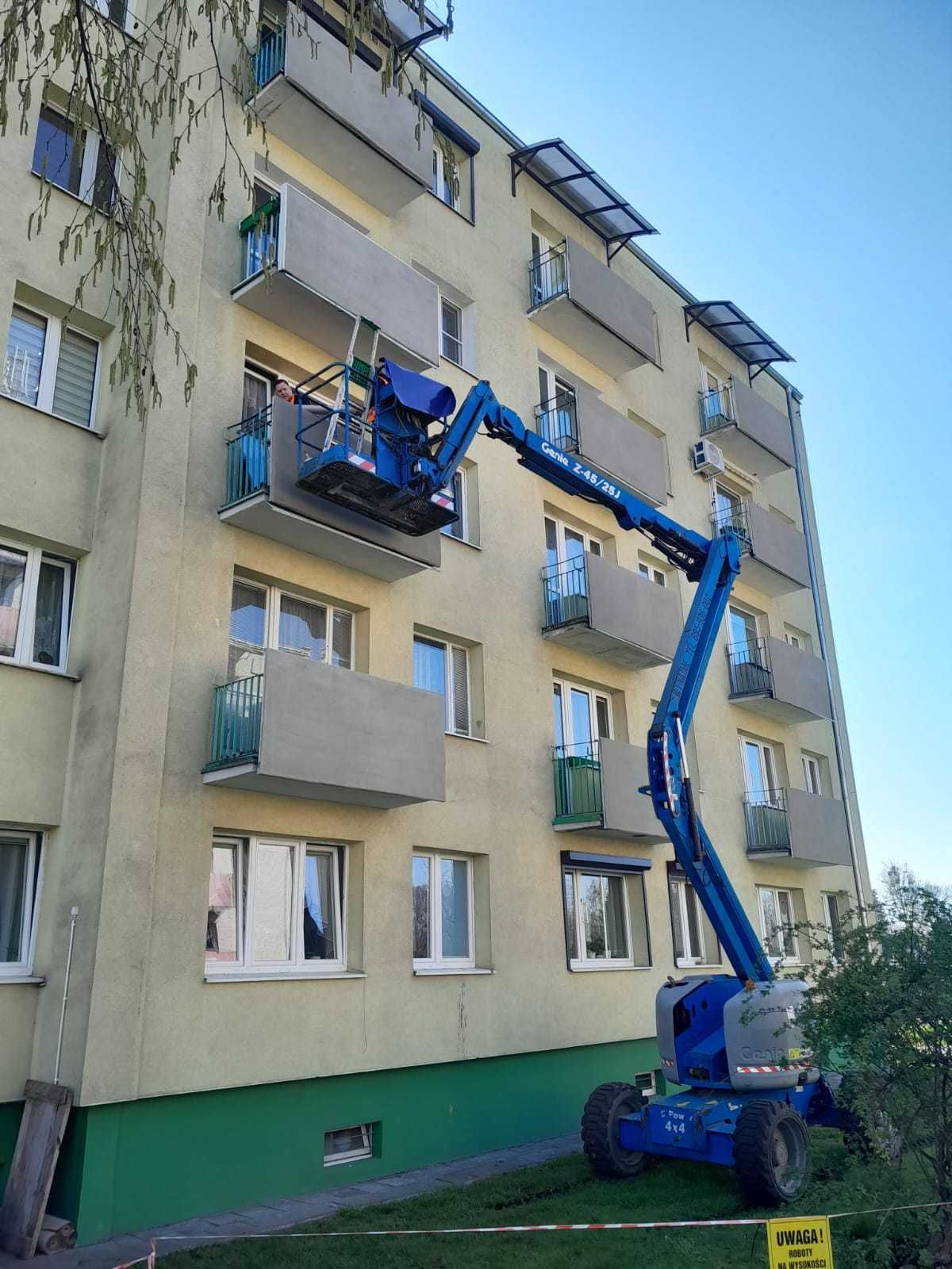 Zwyżka podnośnik koszowy prace na wysokości WYNAJEM