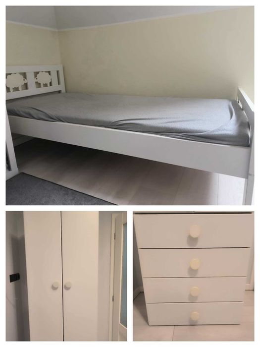 Meble dziecięce IKEA łóżko szafa komoda