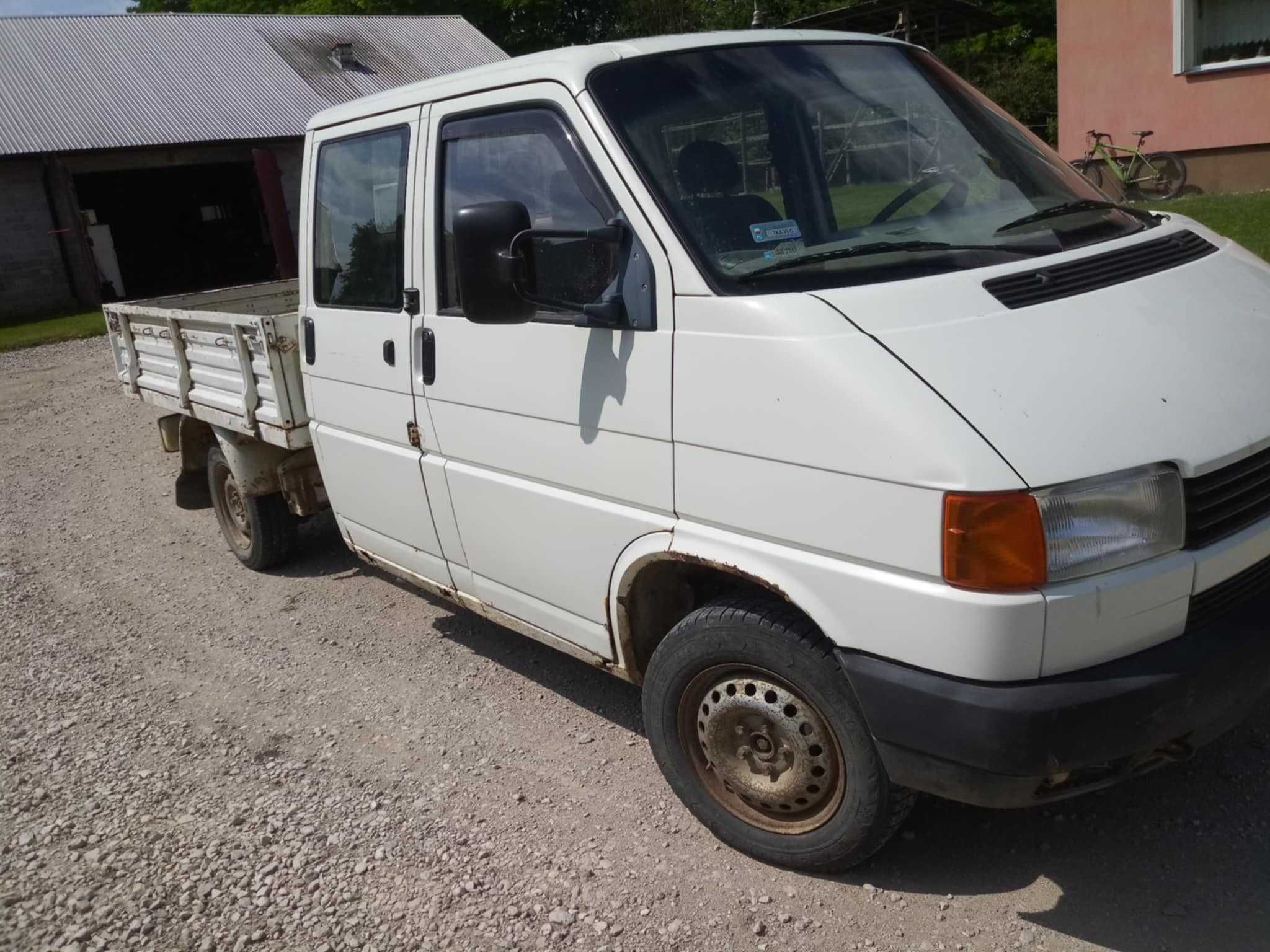 VW T4 Doka 2.4D 1992r - Niezawodny klasyk do pracy lub renowacji