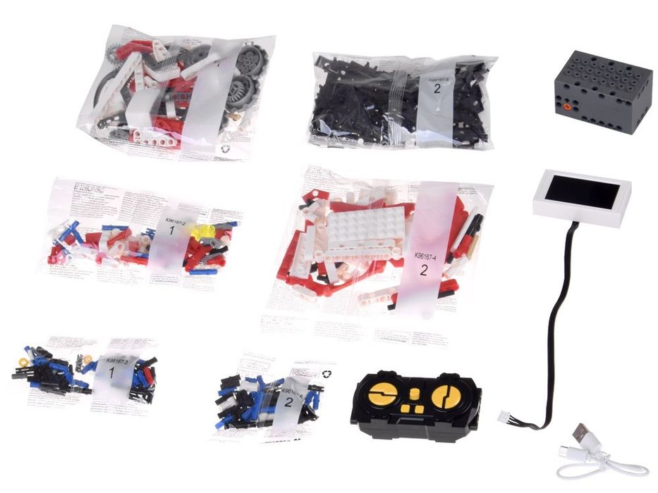 Klocki Techniczne Robots Pro 5w1 Zestaw z Pilotem i Ekranem LED