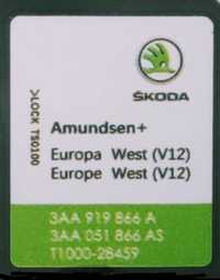 Mapa Skoda Amundsen+ RNS 315 EU West/East VW SEAT Nawigacja Fabia
