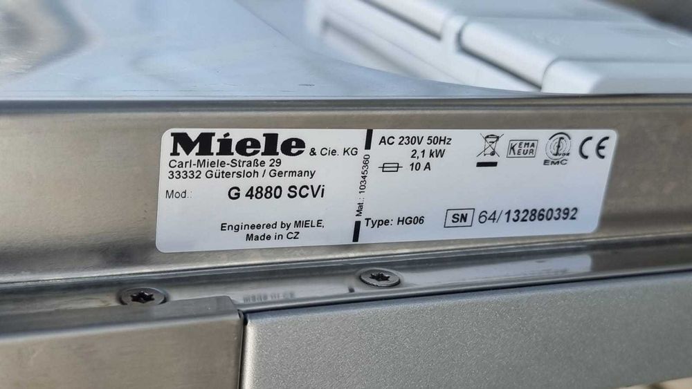 Zmywarka do zabudowy Miele G 4880 SCVi, szer. 45 cm, cicha, oszczędna