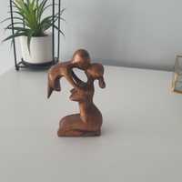 MAMA z DZIECKIEM figurka drewniana hand made NOWA