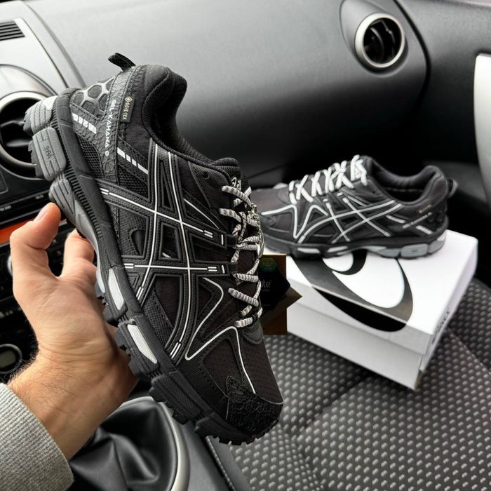 Чоловічі зимові осіні кросівки Gel Kahana 8 black white Gore Tex
