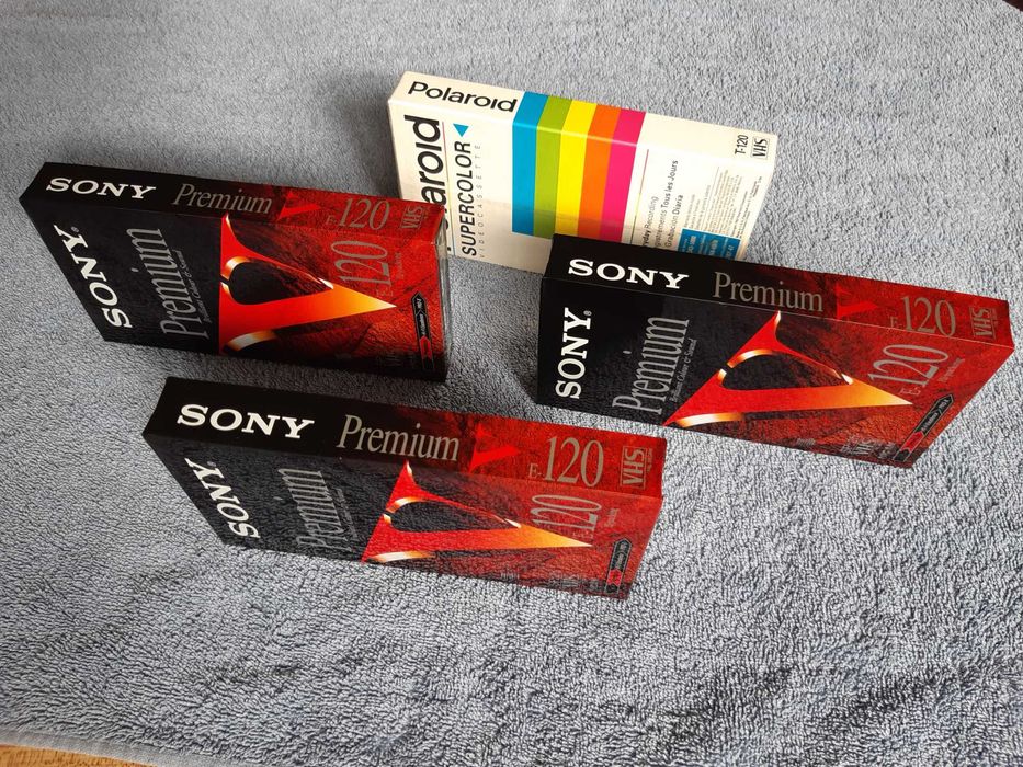 Cassetes VHS Novas Seladas – Sony e Polaroid