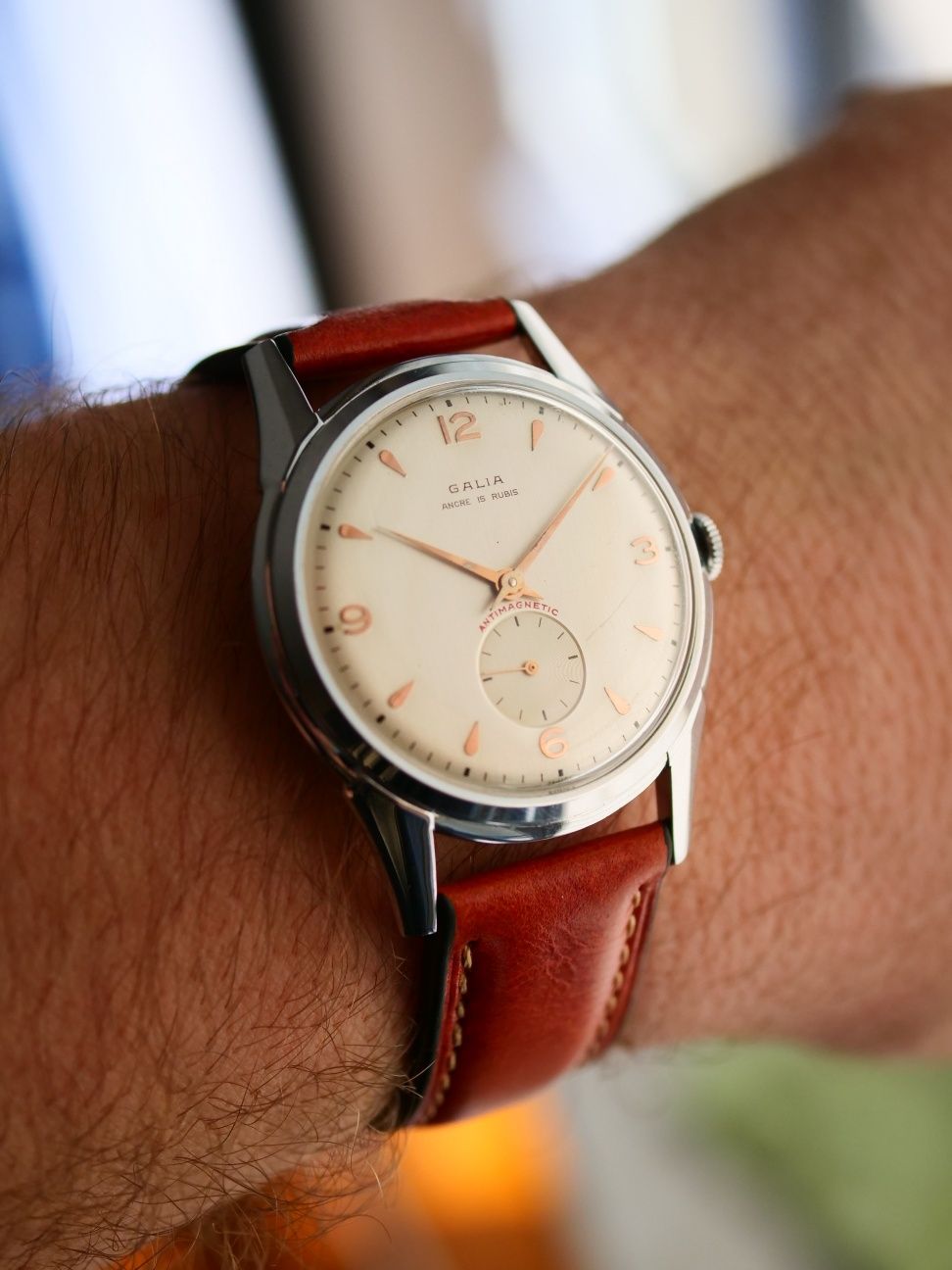 Galia zegarek szwajcarski swiss made stary vintage przepiękny cudo