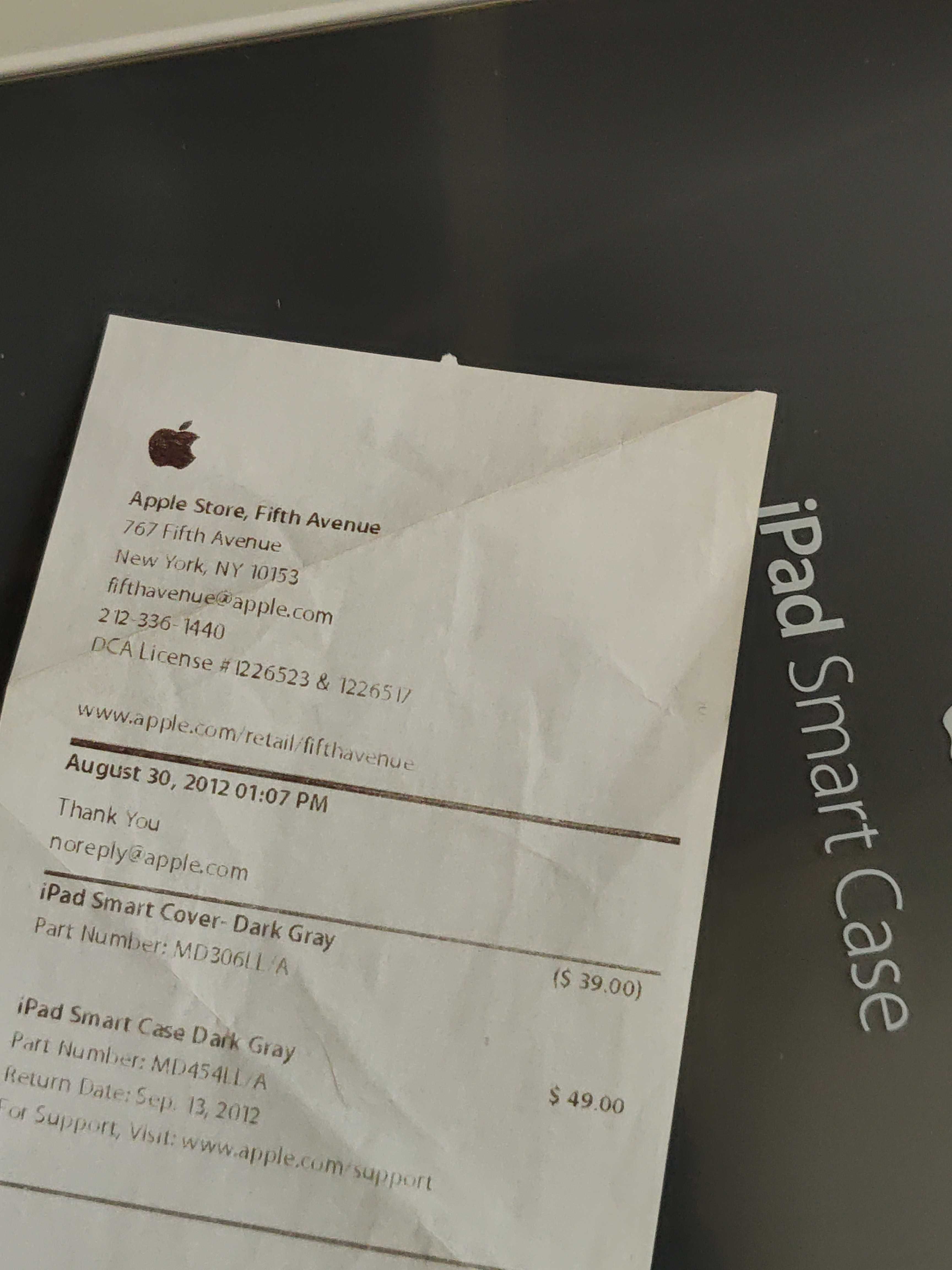 Оригінальний фірмовий темно-сірий чохол iPad Smart Case Apple