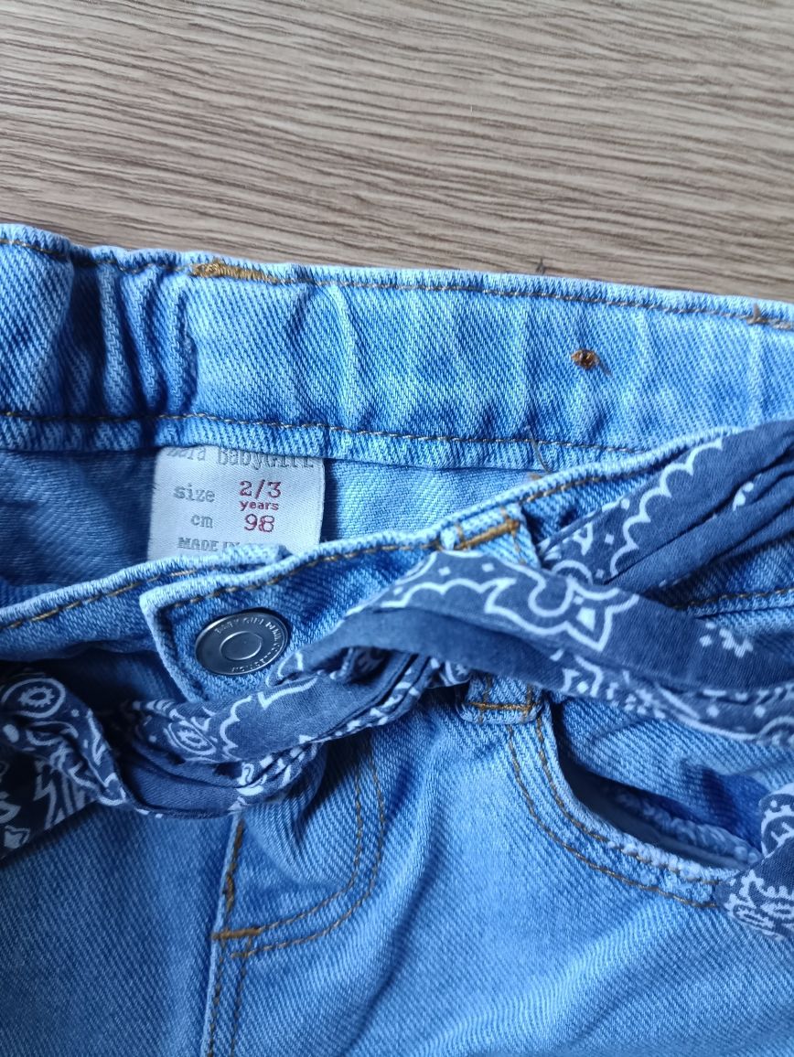 Spodnie jeansowe Zara r. 98