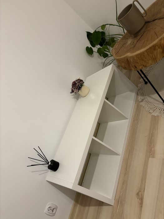 Regał, biały, 42x112 cm