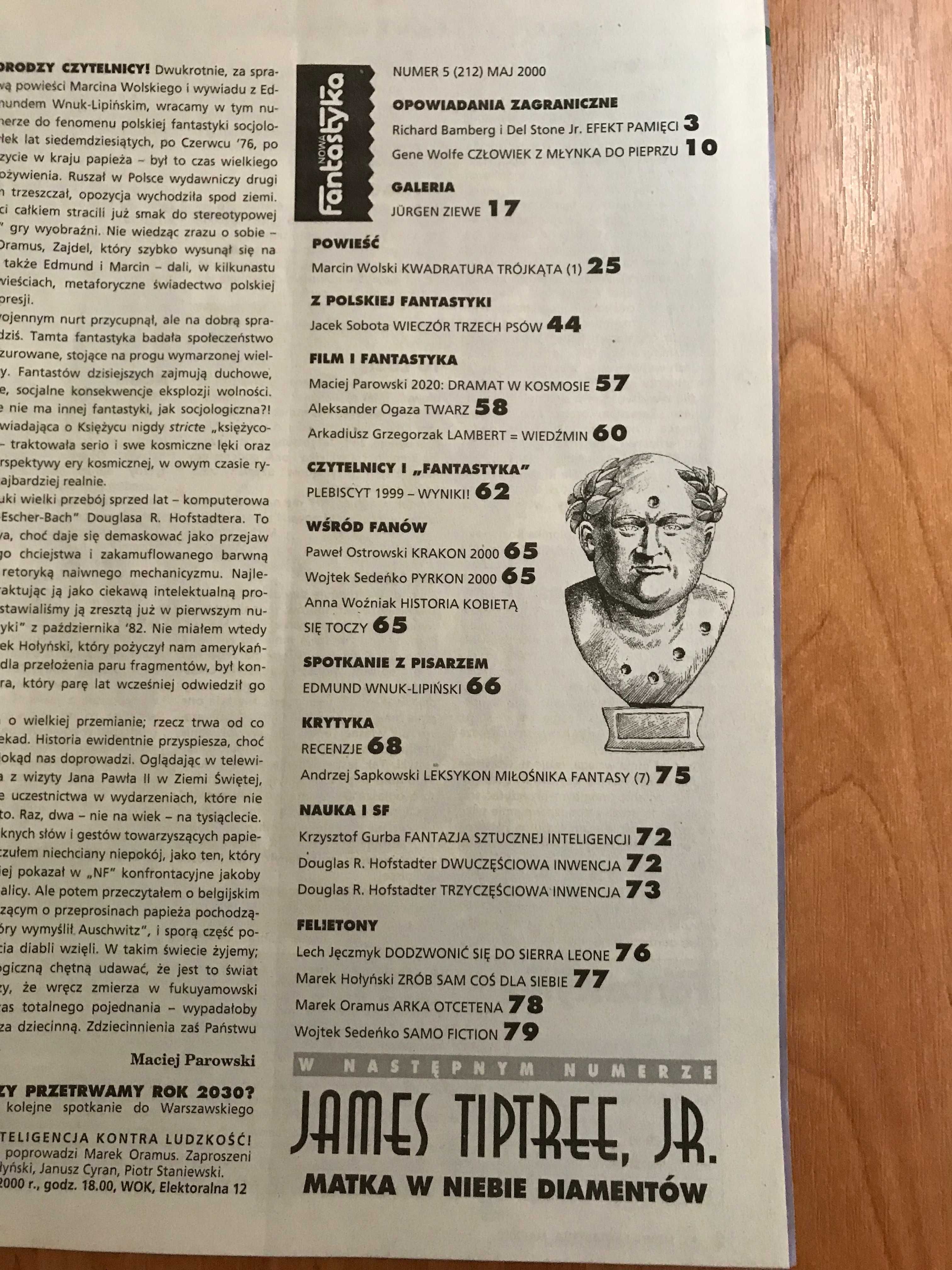 Nowa Fantastyka 5 (212) 2000 Misja na Marsa Beowulf Andrzej Sapkowski