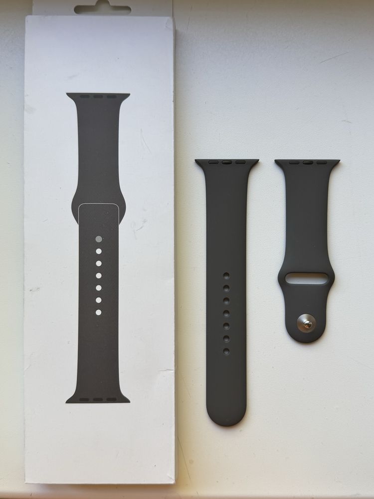 Opaska band apple watch 45 mm m/l zegarek popielaty brąz brązowy
