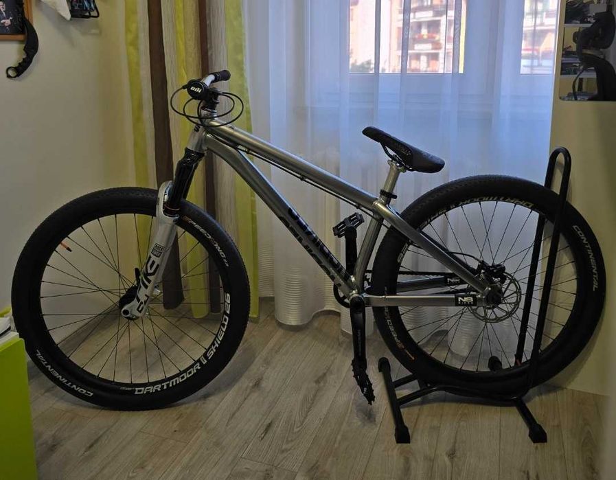 NS Bikes DECADE V2 silver, PIKE DJ 100, dirt