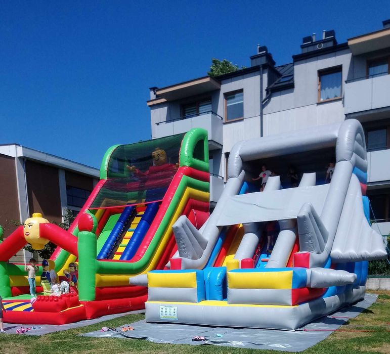 Wynajem dmuchańce basen wodny zjeżdżalnie Piana party Miś 2,6m domek