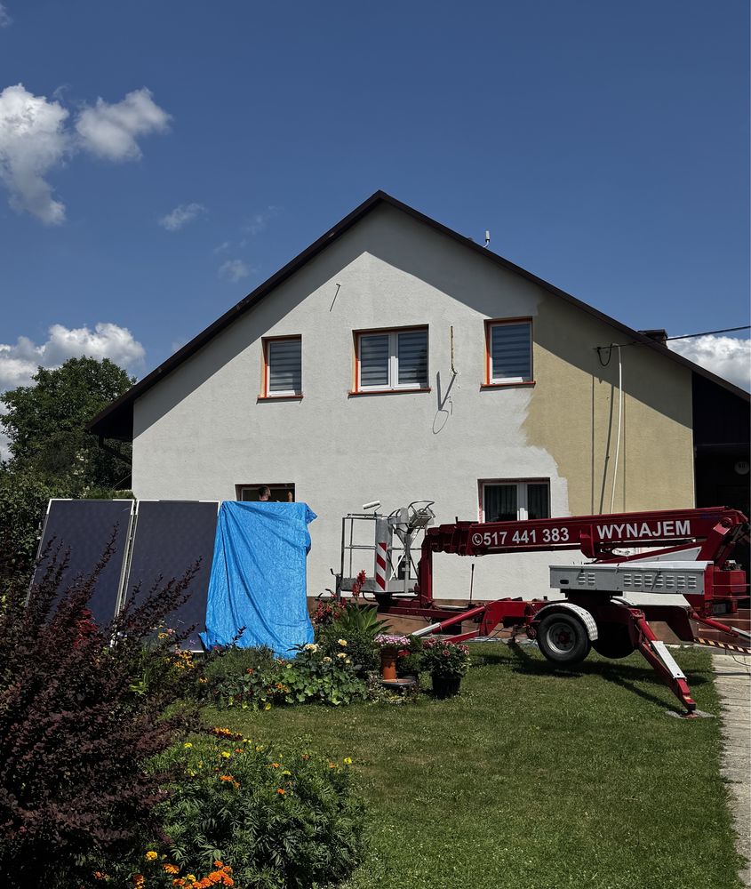 Mycie i malowanie elewacji, kostki brukowej, dachów