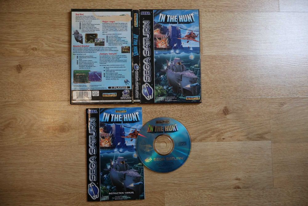 Gra na Sega Saturn In The Hunt PAL 3x ANG Unikat dla Kolekcjonera