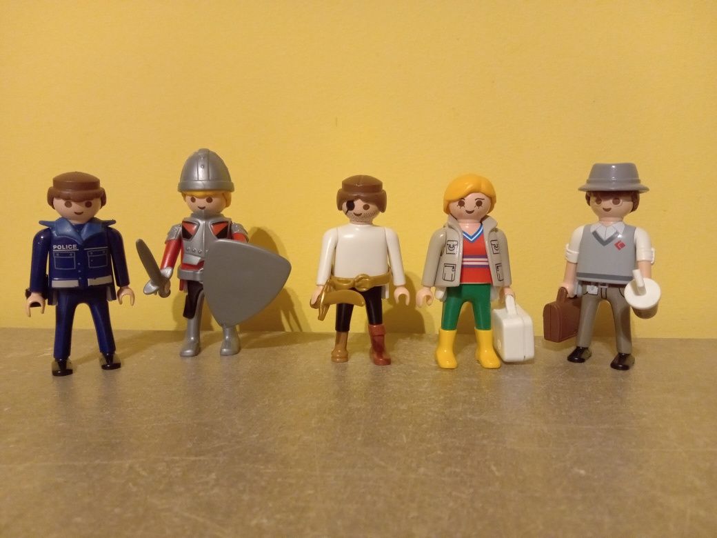Figurki Playmobil rycerz policjant pirat