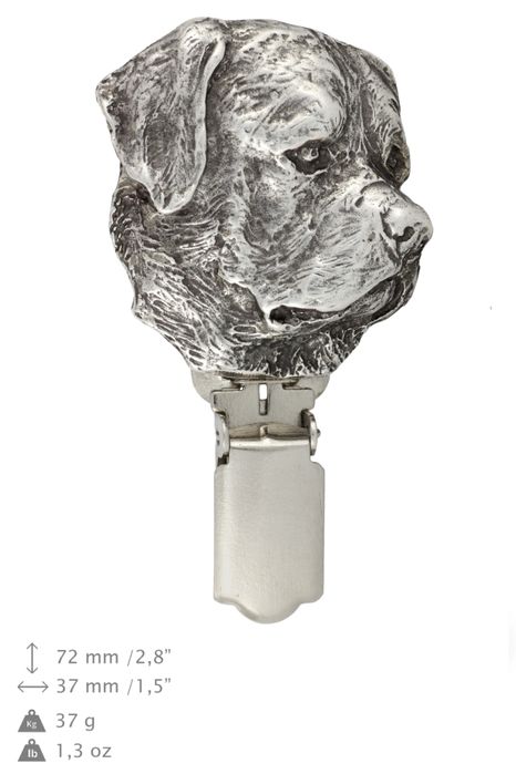 Rottweiler clipring posrebrzany Art-Dog