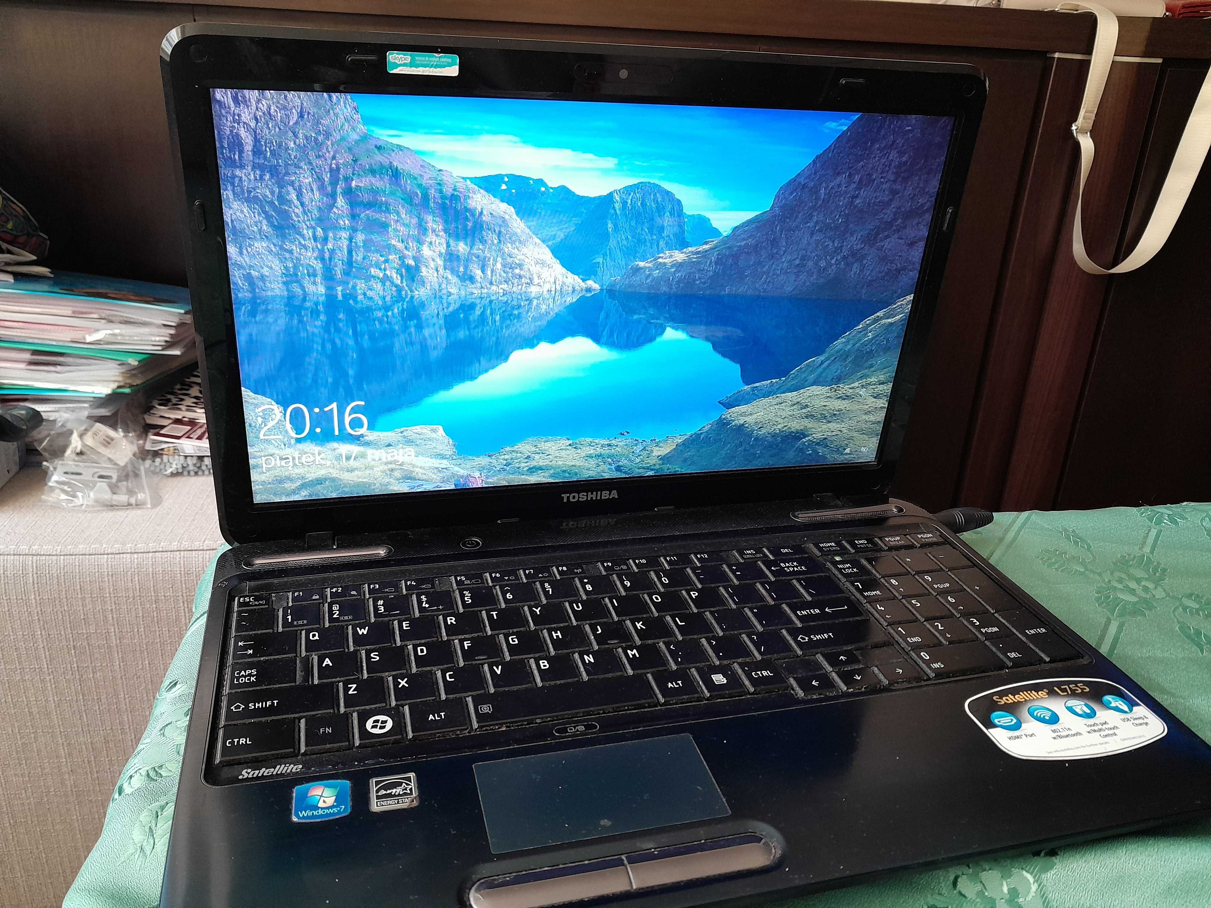 Laptop Toshiba L755D-S5130 - wyprzedaż garażowa - Gorzów Wlkp