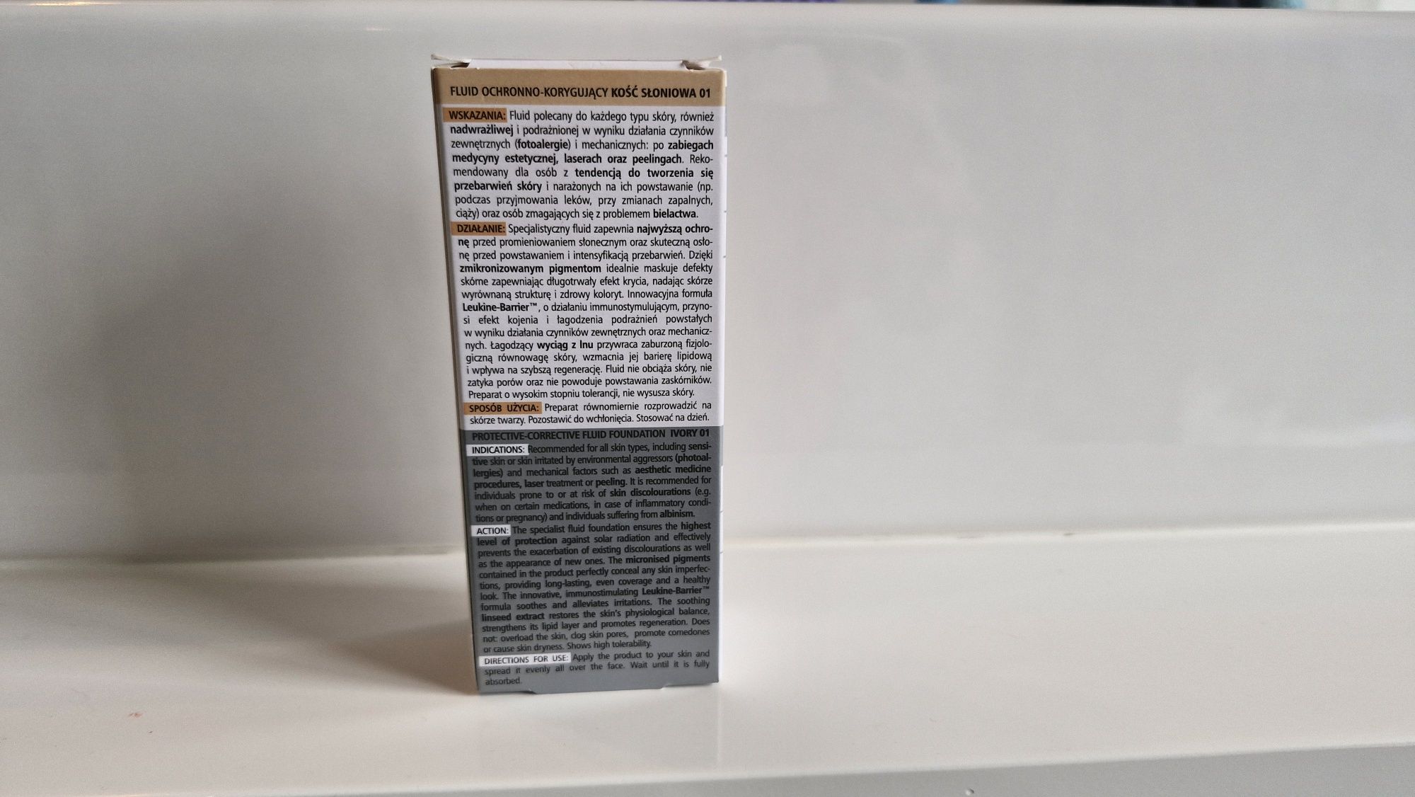Pharmaceris SPF 50+ podkład fluid 01