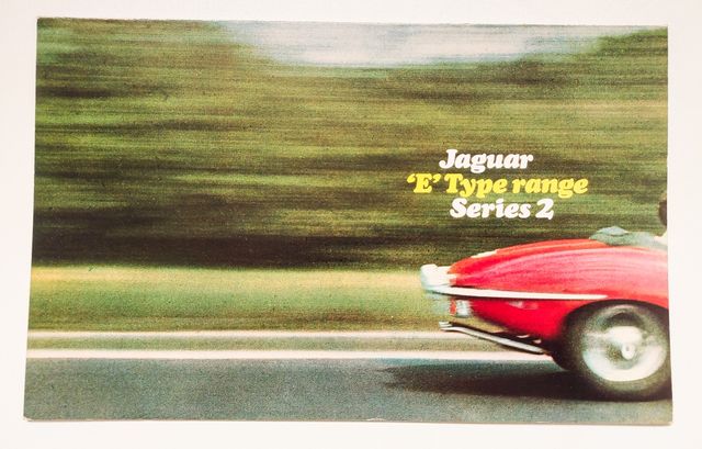 Jaguar E Type - series 2 - folder, broszura prospekt 1968 r