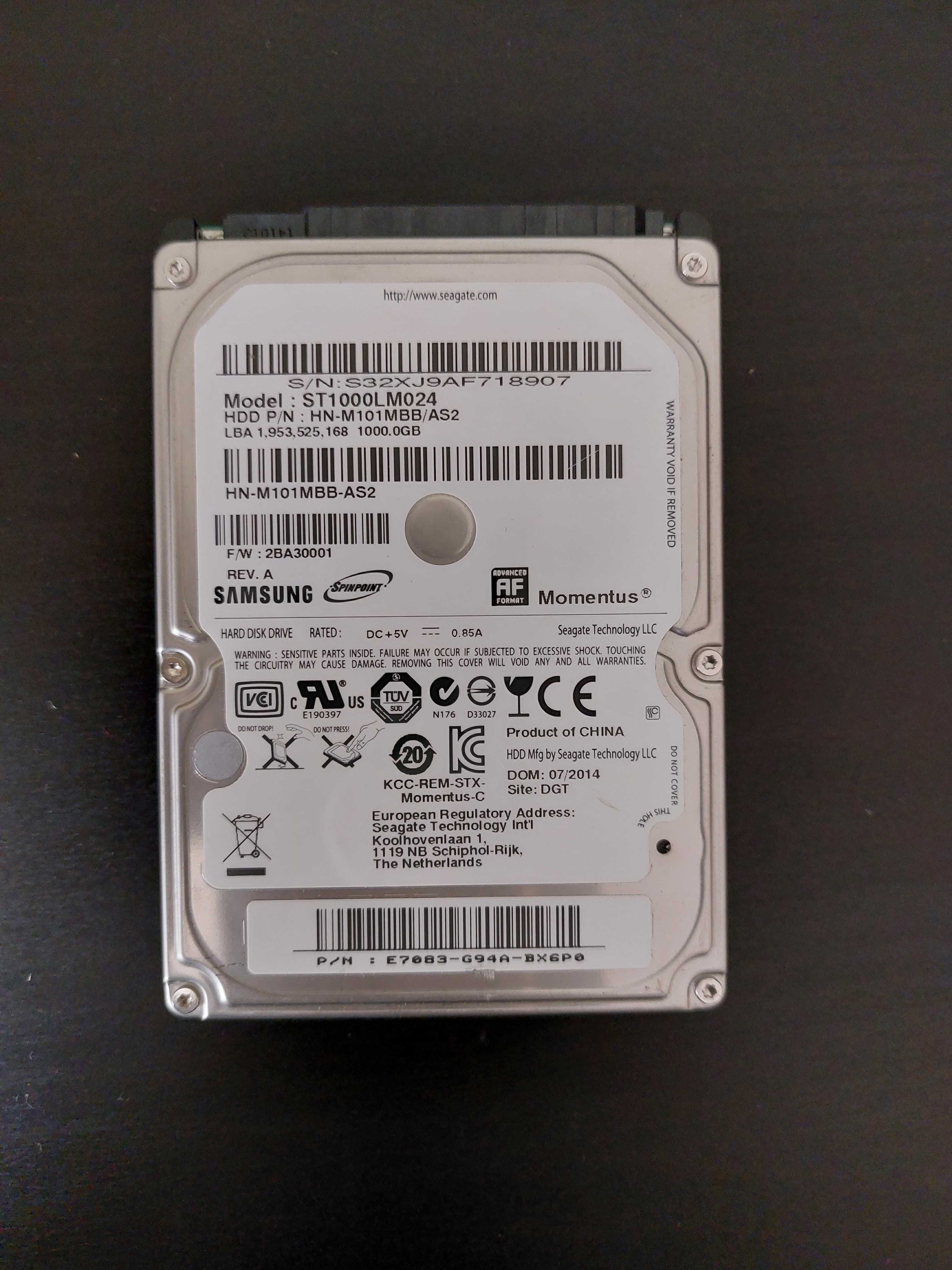 HDD 1TB Samsung para Portatil