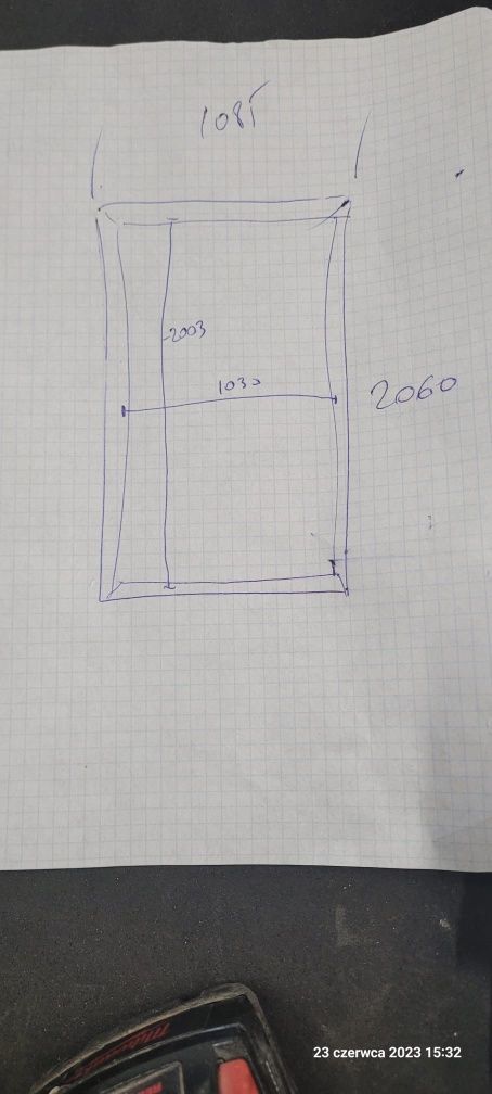 Drzwi rewizyjne metalowe dwuskrzydłowe