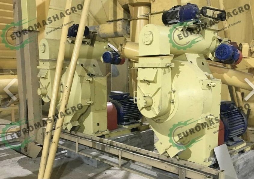 Линия грануляции АВМ-1,5 на 2 гранулятора ОГМ-1,5