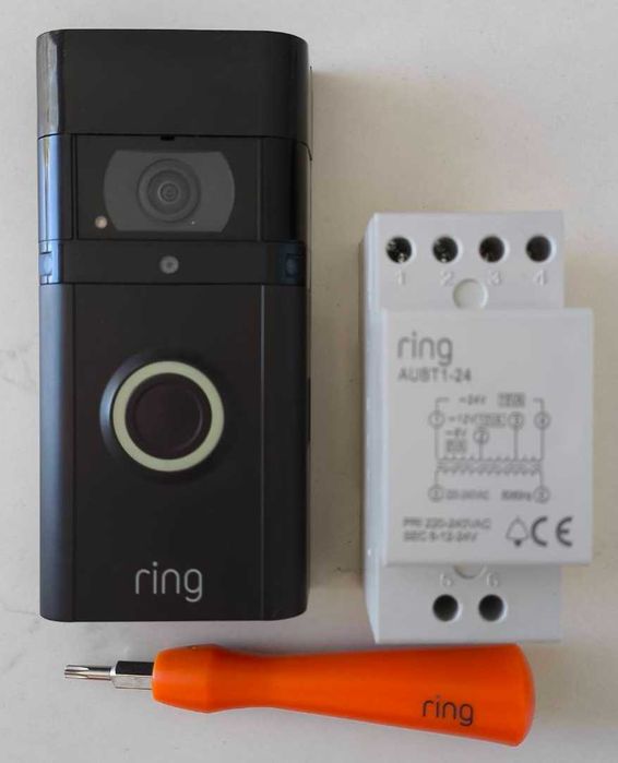 Video porteiro para telemóvel Ring com bateria