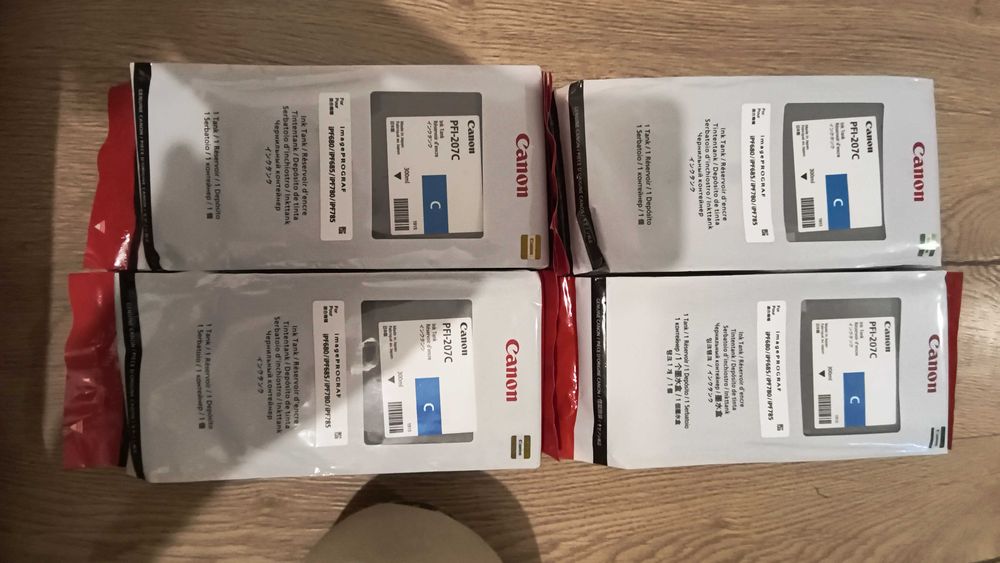 Canon pfi-207 bo oryginalne ipf 780 ipf785 Cyan tusz do plotera