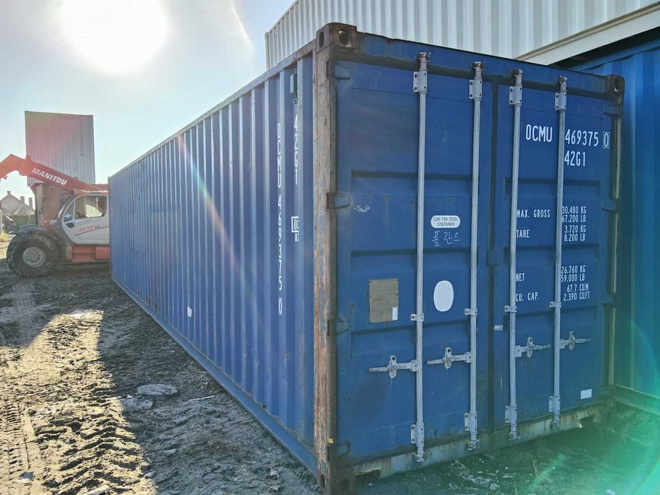 Kontener używany 40 DC, sprawny, szczelny, magazyn, 12 metrowy
