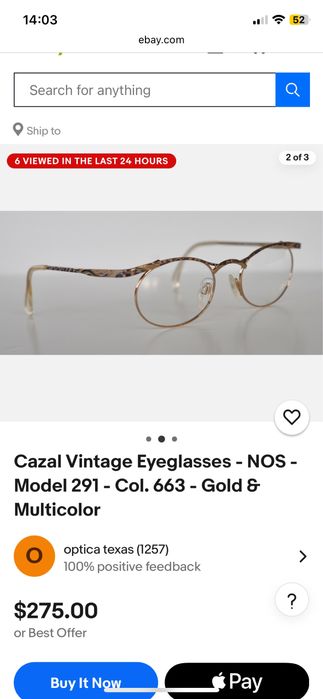 Вінтажні окуляри(оправа)Cazal 291/Lacoste