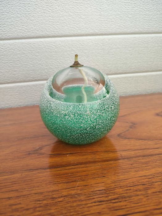 Szklana lampka naftowa - Design - vintage - B