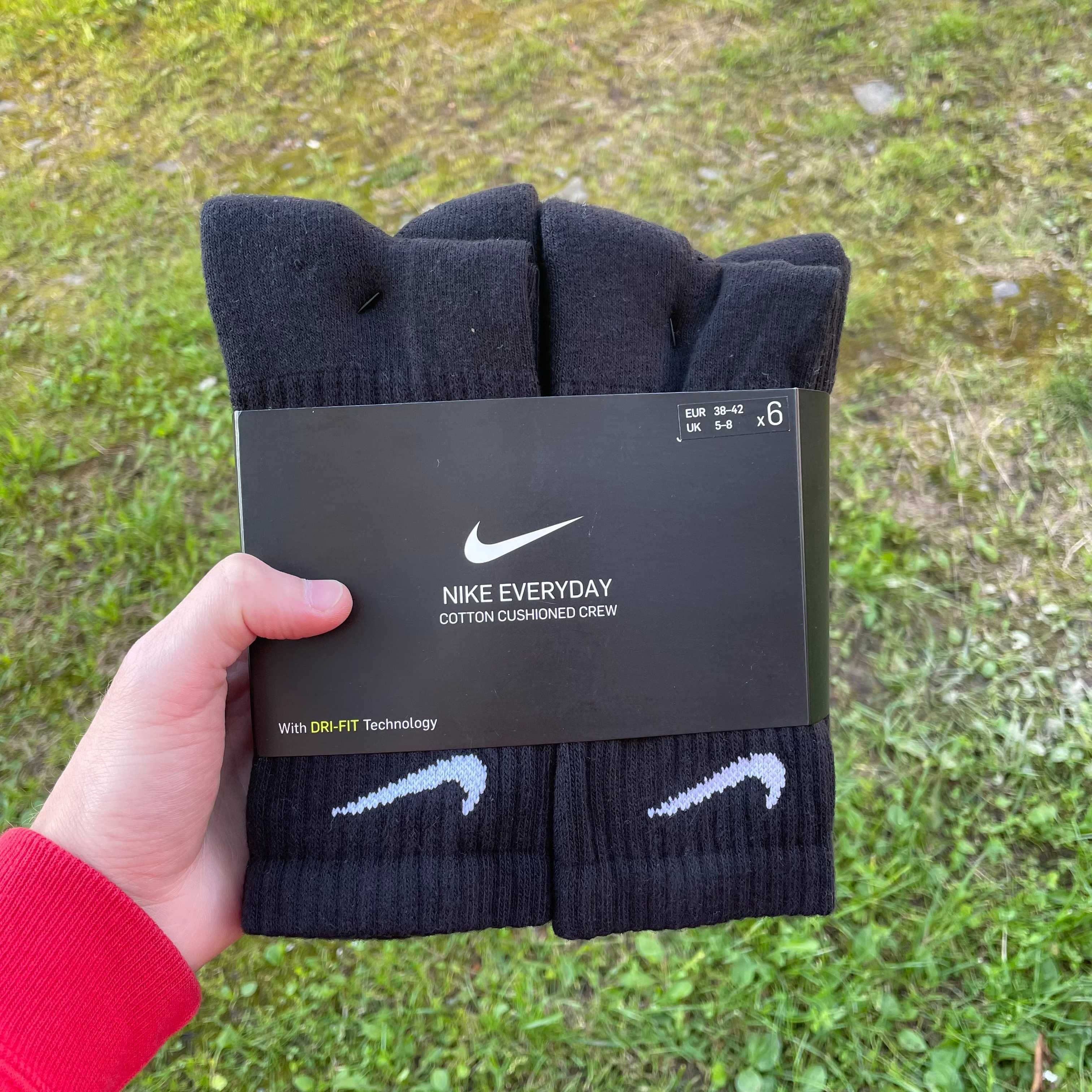 Носки Шкарпетки Комплект 6 шт Nike Everyday (S-M-L-XL) Oригинал! -22%