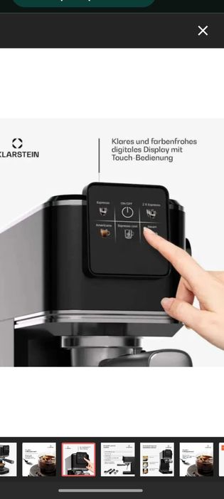 Кавоварка ріжкового типу Klarstain